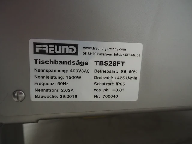 Freund maschinenfabrik gmbh - afbeelding 8 van  16