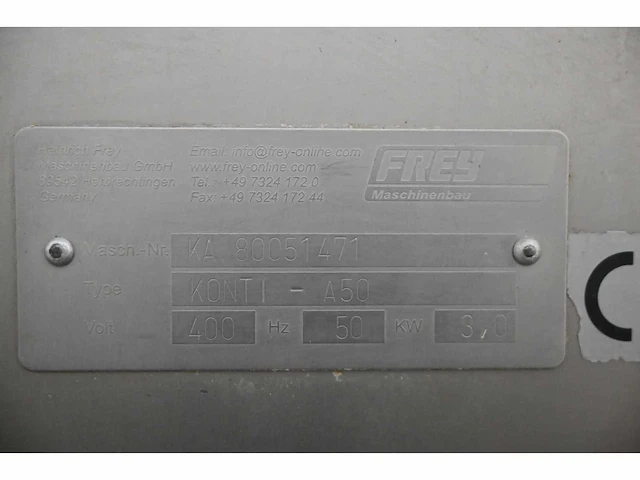 Frey - konti a50 - rvs vacuümvulmachine - afbeelding 7 van  7