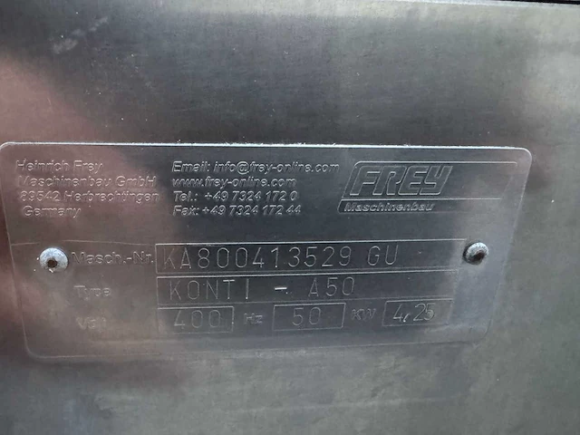 Frey - konti a50 - vacuümvulmachine - afbeelding 2 van  10