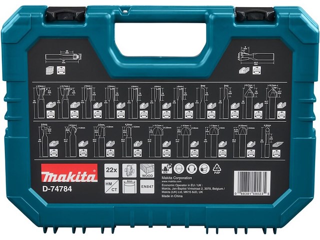 Frezenset makita, d74778 - afbeelding 2 van  3