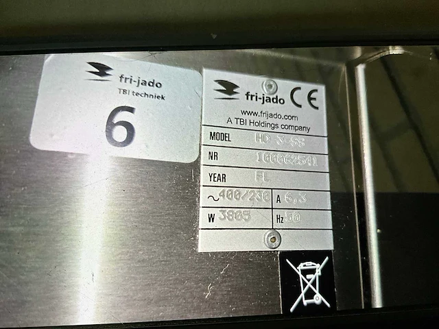 Fri-jado he-3-ss warmhoudvitrine - afbeelding 6 van  7