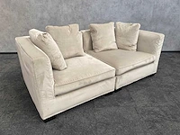 Frigerio - 2-delige sofa - crème/beige - afbeelding 1 van  9