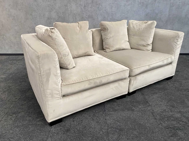 Frigerio - 2-delige sofa - crème/beige - afbeelding 2 van  9