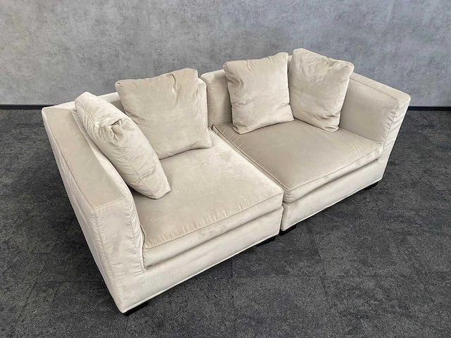 Frigerio - 2-delige sofa - crème/beige - afbeelding 7 van  9