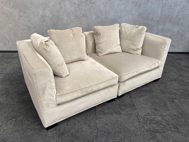 Frigerio - 2-delige sofa - crème/beige - afbeelding 8 van  9