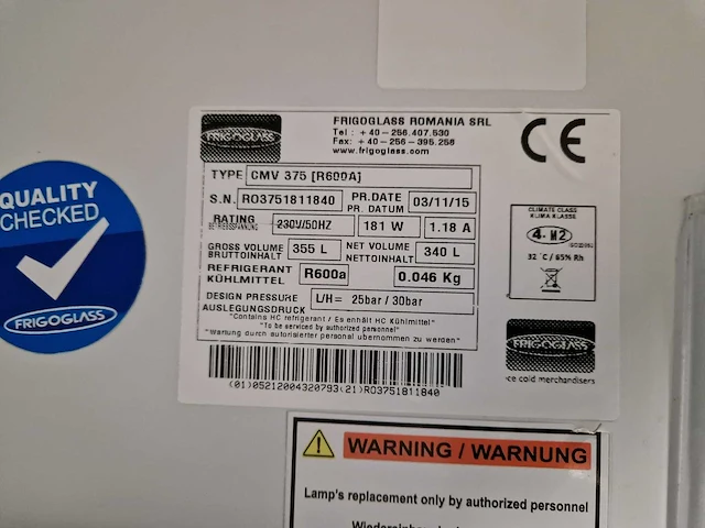 Frigoglass - pepsi cola cmv 375 - koelkast - afbeelding 3 van  3