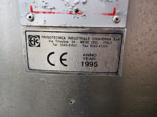 Frigotecnica industriale chiavenna spa - afbeelding 2 van  10