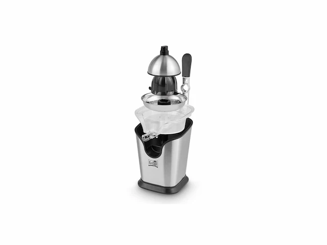 Fritel citruspers cp 4177 vruchtpers met hendel / citrusknijper + antidrup + incl 2 perskegels grijs - afbeelding 2 van  4