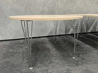 Fritz hansen 'super ellipse' - design kantinetafel (5x) - afbeelding 12 van  19