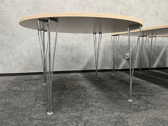 Fritz hansen 'super ellipse' - design kantinetafel (5x) - afbeelding 13 van  19