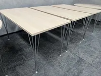 Fritz hansen 'super ellipse' - design kantinetafel (5x) - afbeelding 15 van  19