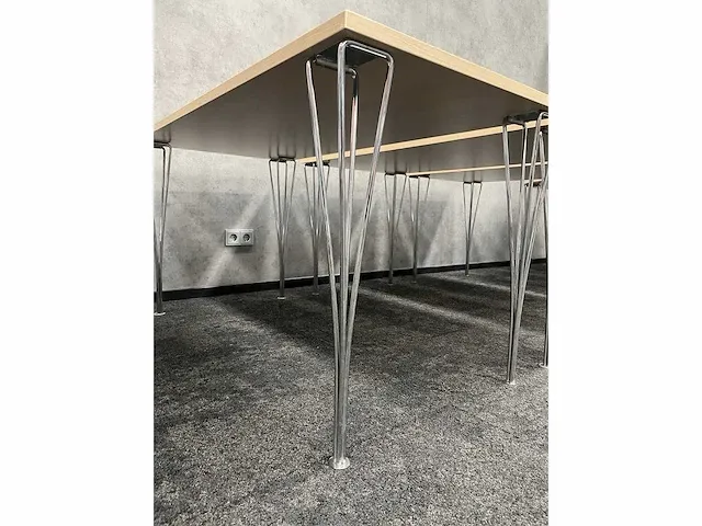 Fritz hansen 'super ellipse' - design kantinetafel (5x) - afbeelding 16 van  19