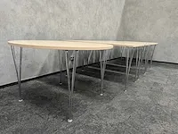 Fritz hansen 'super ellipse' - design kantinetafel (5x) - afbeelding 17 van  19