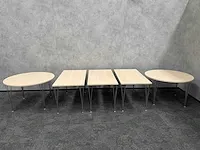 Fritz hansen 'super ellipse' - design kantinetafel (5x) - afbeelding 19 van  19