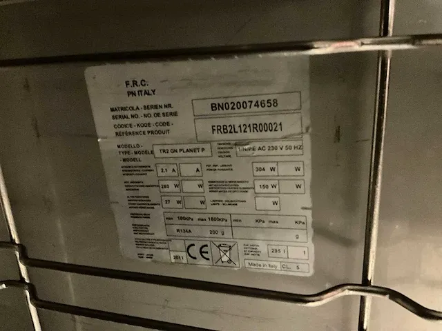 Friulinox tr2 gn planet koelwerkbank - afbeelding 7 van  7
