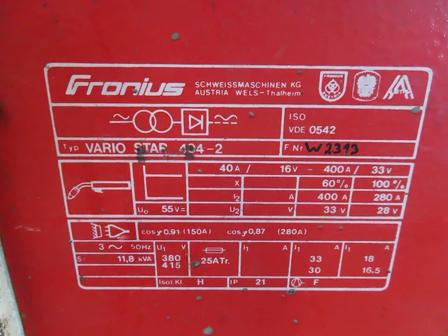 Fronius - vario-star 404-2 - lasapparaat - afbeelding 8 van  8