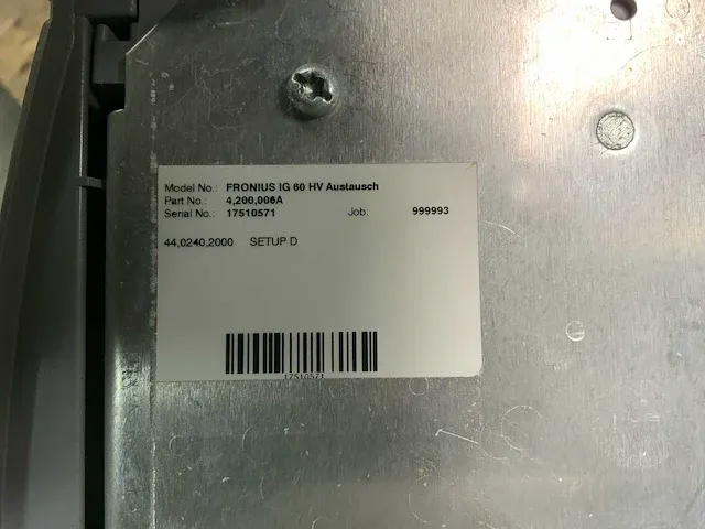 Fronius ig80hv omvormer - afbeelding 3 van  3