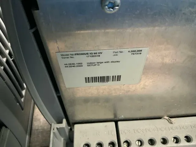 Fronius ig80hv omvormer - afbeelding 3 van  3