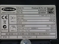 Fronius inverter/omvormer | type ig tl 3.0 - afbeelding 5 van  6