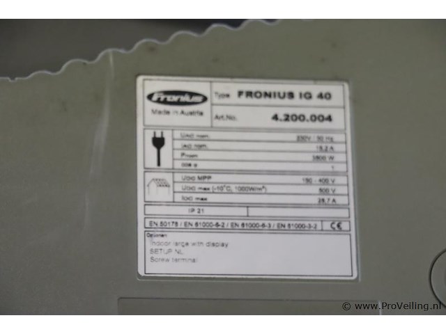 Fronius & solaredge inverters | model ig 40 - se17k & se2200 - afbeelding 9 van  9