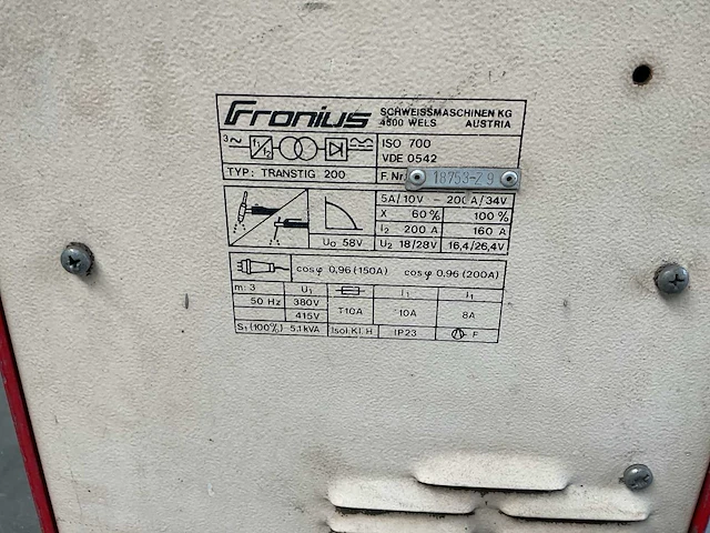 Fronius transtig 200 lasapparaat - afbeelding 7 van  7