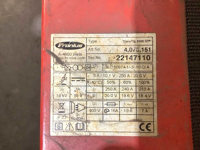 Fronius transtig 2500 lasapparaat - afbeelding 6 van  6