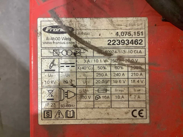 Fronius transtig 2500 lasapparaat - afbeelding 6 van  6