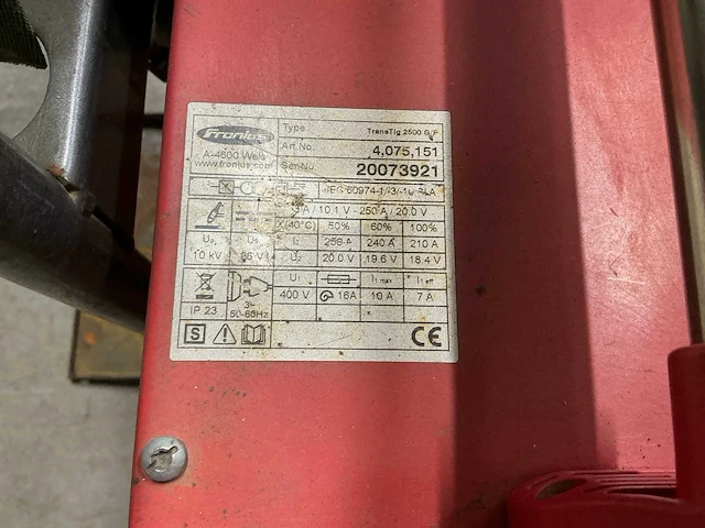 Fronius transtig 2500 tig-lasmachine - afbeelding 4 van  6