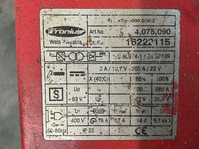 Fronius transtig 2600 lasapparaat - afbeelding 9 van  9
