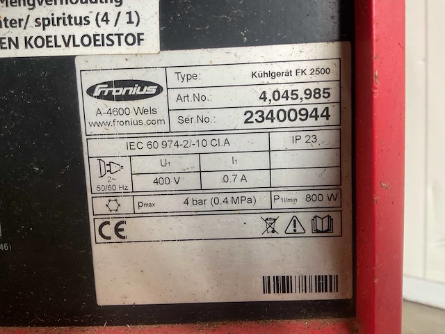 Fronius transtig 3000 lasapparaat - afbeelding 4 van  12