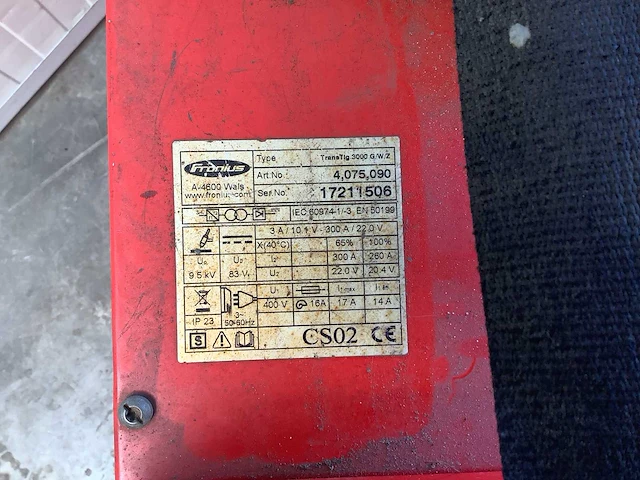 Fronius transtig 3000 lasmachine - afbeelding 6 van  6