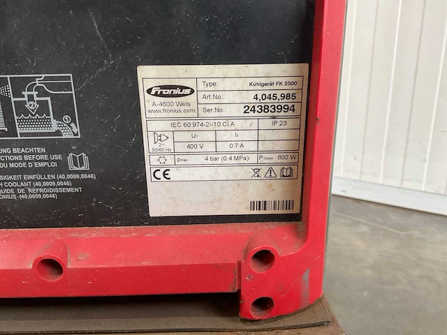 Fronius transtig 3000 lasmachine - afbeelding 10 van  10