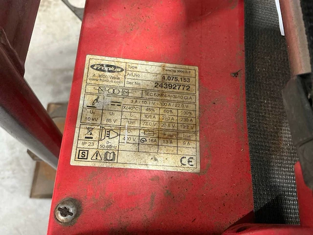 Fronius transtig 3000 tig-lasmachine - afbeelding 5 van  7
