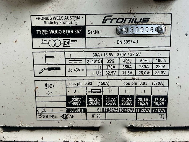 Fronius vario star 357 lasapparaat - afbeelding 8 van  8