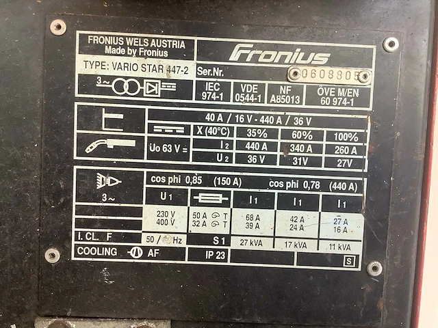 Fronius vario star 447-2 lasapparaat - afbeelding 7 van  7