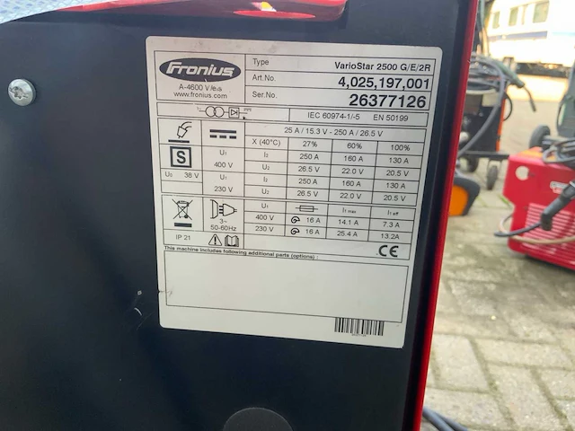 Fronius variostar 2500 mig lasapparaat - afbeelding 8 van  8