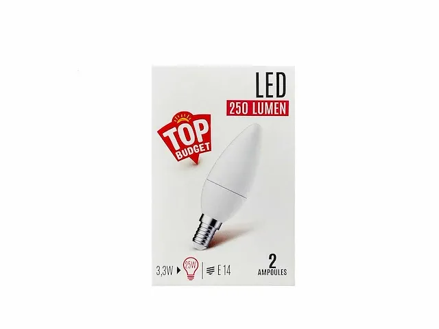 Frosted flame led-lamp e14 2-pack (300x) - afbeelding 1 van  4