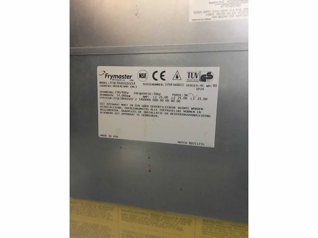 Frymaster - 2fqe30u0zq3zz14 - deep fryer - afbeelding 8 van  10
