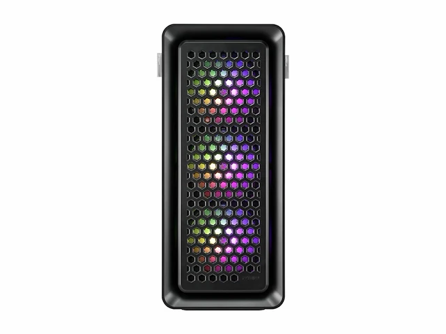 Fsp fortron cut593a midi tower gaming case zwart 4 voorgeïnstalleerde led ventilatoren zijvenster stoffilter - afbeelding 4 van  4