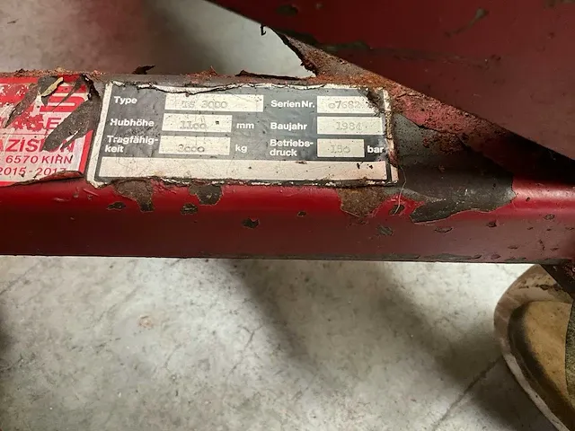 Fuchs ts3000 hand hydraulische garagekrik - afbeelding 3 van  4