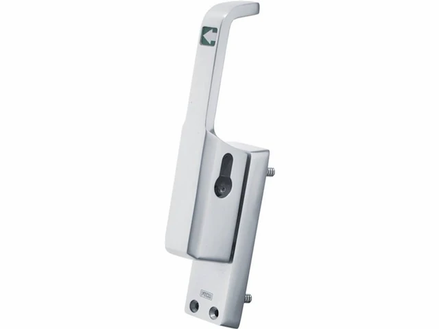Fuhr deurklink 982 din links zilver geanodiseerd lm.23mm ronde staaf 10mm - afbeelding 1 van  3