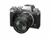 Fujifilm digital x-t4 systeemcamera x-trans cmos 4 sensor7,6 cm touch lcd met xf18-55mm f2.8-4 r lm ois lens kit, zilver - afbeelding 1 van  4