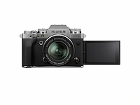 Fujifilm digital x-t4 systeemcamera x-trans cmos 4 sensor7,6 cm touch lcd met xf18-55mm f2.8-4 r lm ois lens kit, zilver - afbeelding 2 van  4