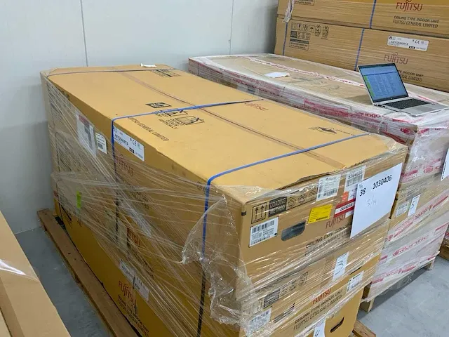 Fujitsu abyg54krta plafond unit (3x) - afbeelding 2 van  4