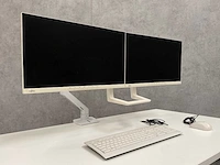 Fujitsu dy24-9t - 24" lcd monitoren met ergotron dubbele monitorarm - afbeelding 15 van  15