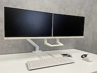 Fujitsu dy24-9t - 24" lcd monitoren met ergotron dubbele monitorarm - afbeelding 10 van  15
