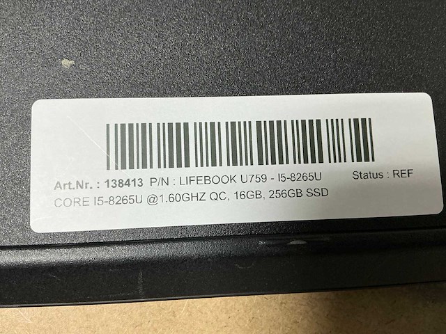 Fujitsu lifebook u759 - i5-8265u laptop - afbeelding 2 van  3