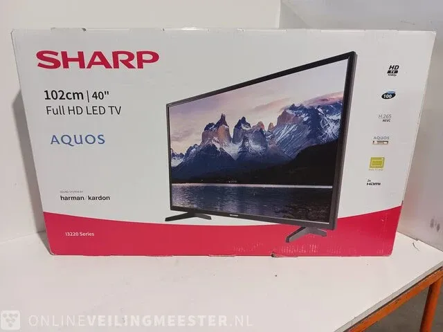 Full hd led televisie sharp, aquos - afbeelding 1 van  5