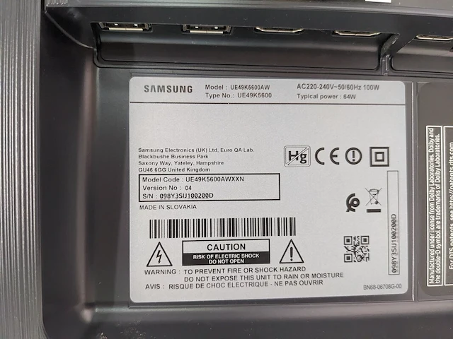 Full hd televisie samsung, ue49k5600aw - afbeelding 5 van  6