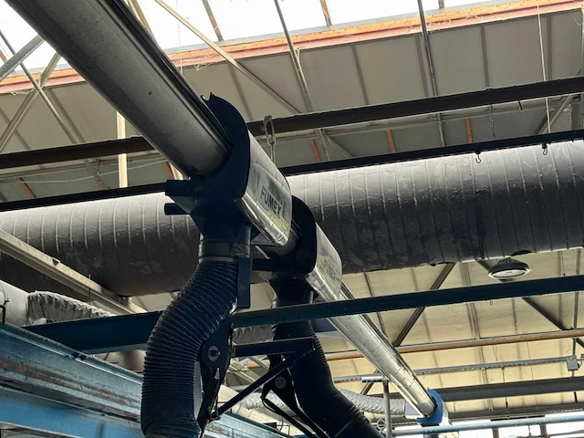 Fumex 3 dampafzuigslang met rails; - afbeelding 6 van  17